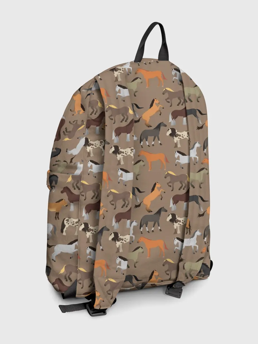 Рюкзак джинсовый / кони-лошади