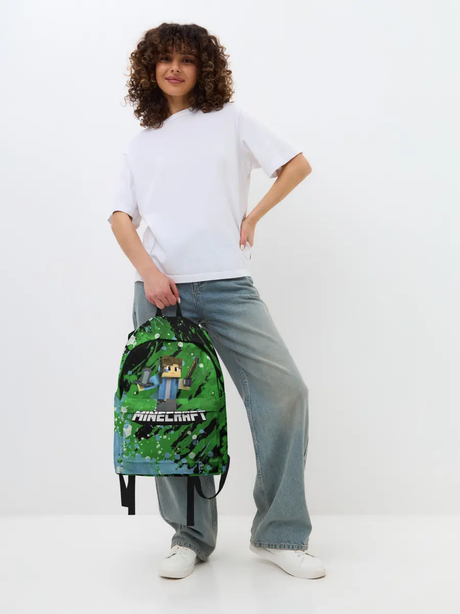 Рюкзак джинсовый / Minecraft / Майнкрафт