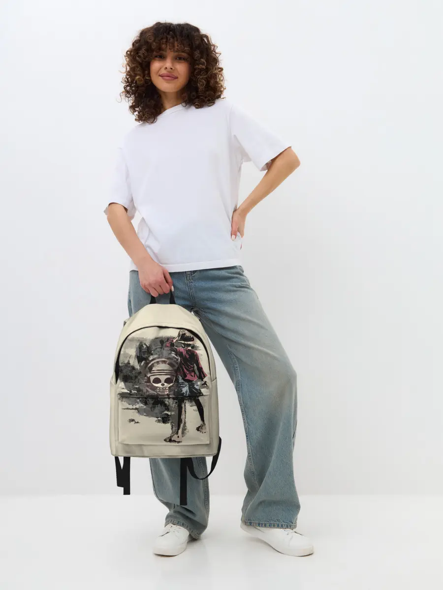 Рюкзак джинсовый / Пиратский остров One Piece