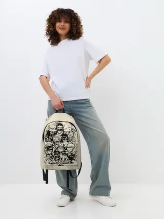 Рюкзак джинсовый / герои One Piece