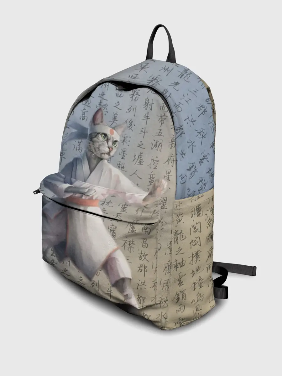 Рюкзак джинсовый / Karate cat