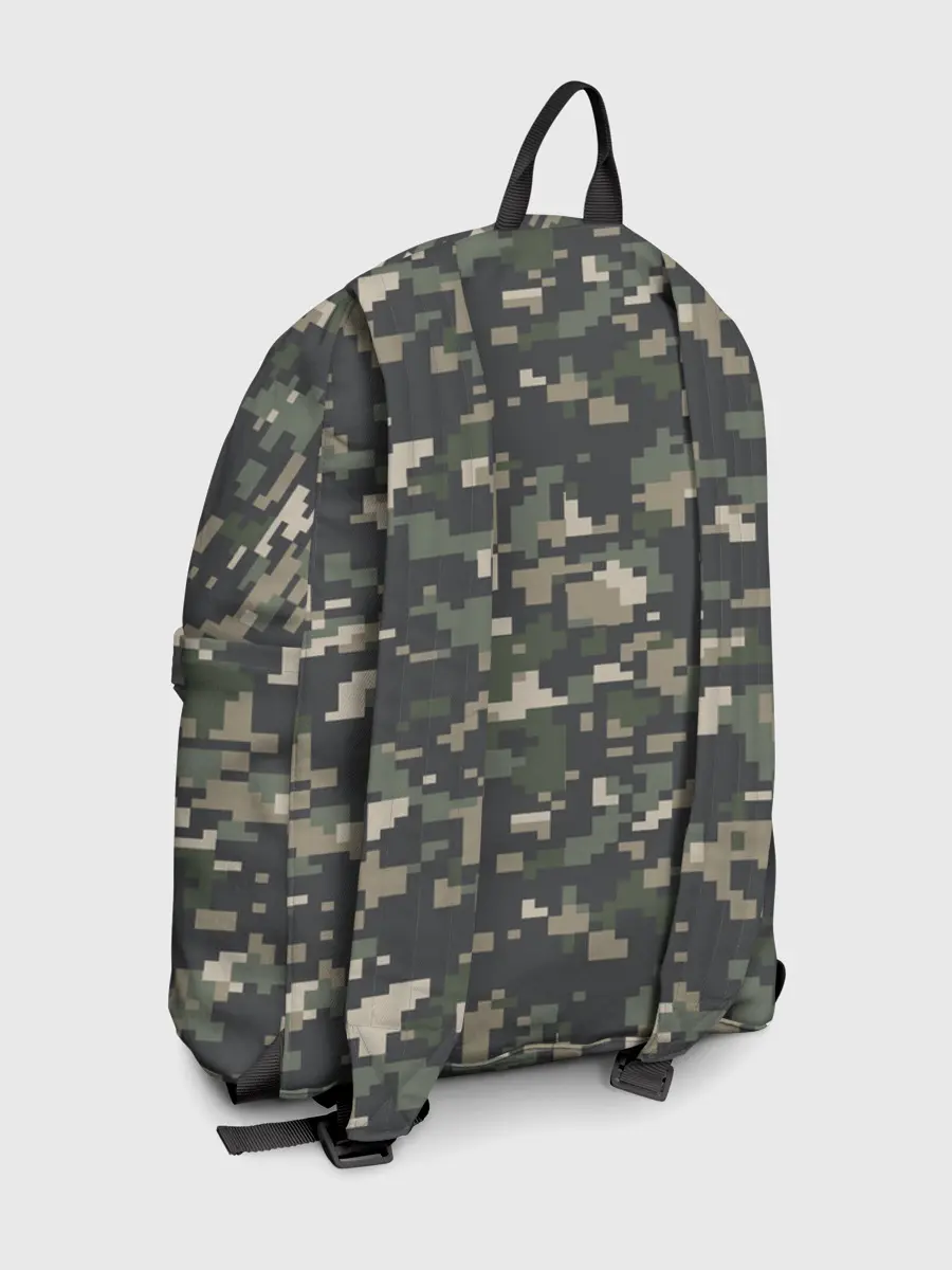 Рюкзак джинсовый / Пиксельный камуфляж