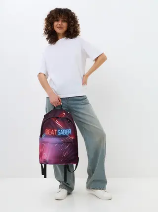 Рюкзак джинсовый / Beat Saber