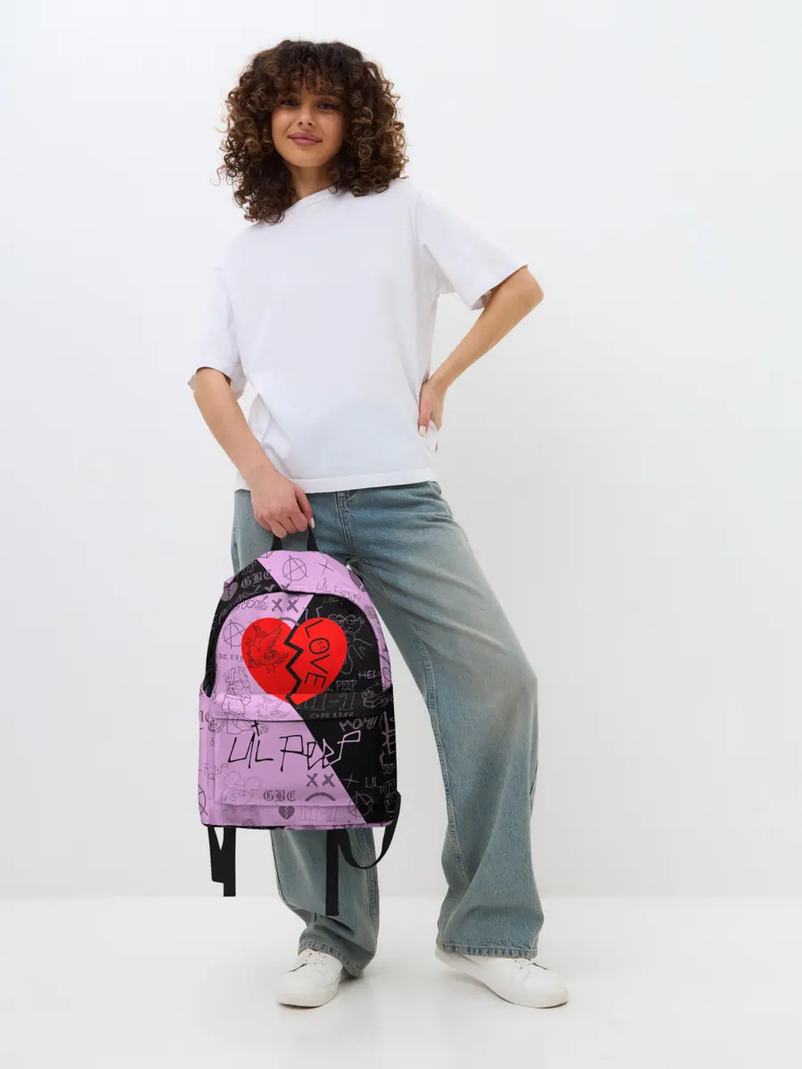 Рюкзак джинсовый / LIL PEEP.