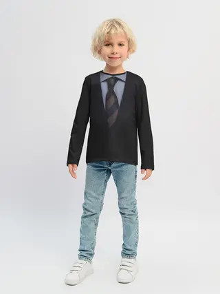 Детский лонгслив / Смокинг