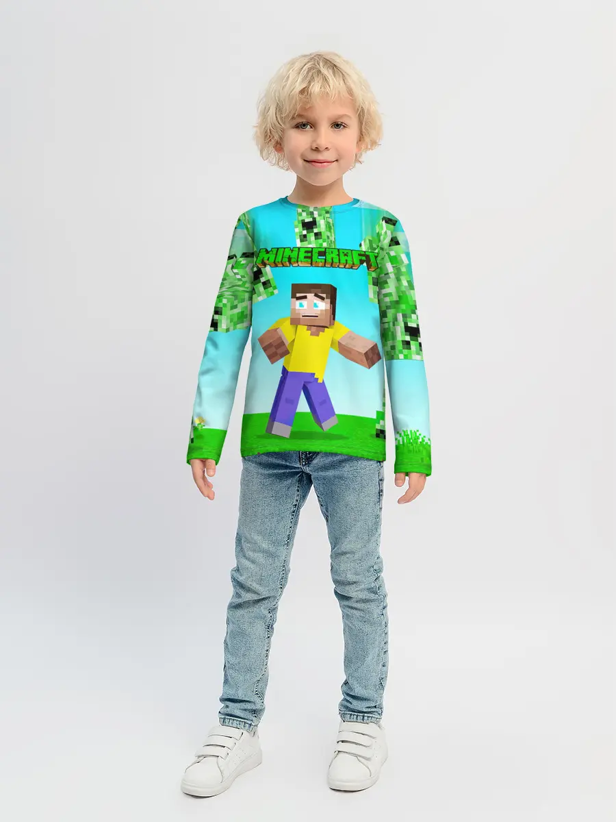 Детский лонгслив / Minecraft