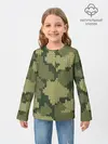 Детский лонгслив / вязаный принт милитари