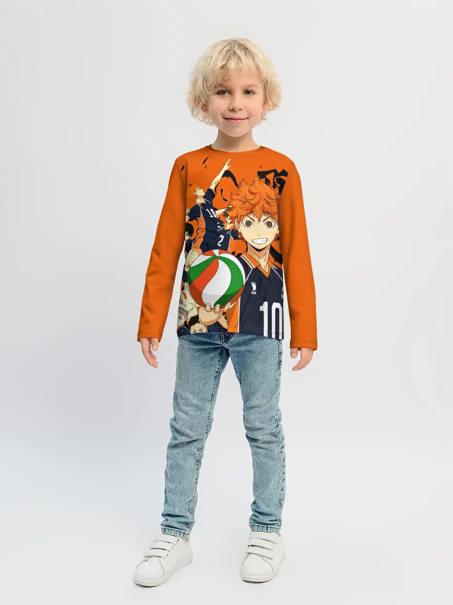 Детский лонгслив / Волебольная команда из аниме HAIKYUU!!