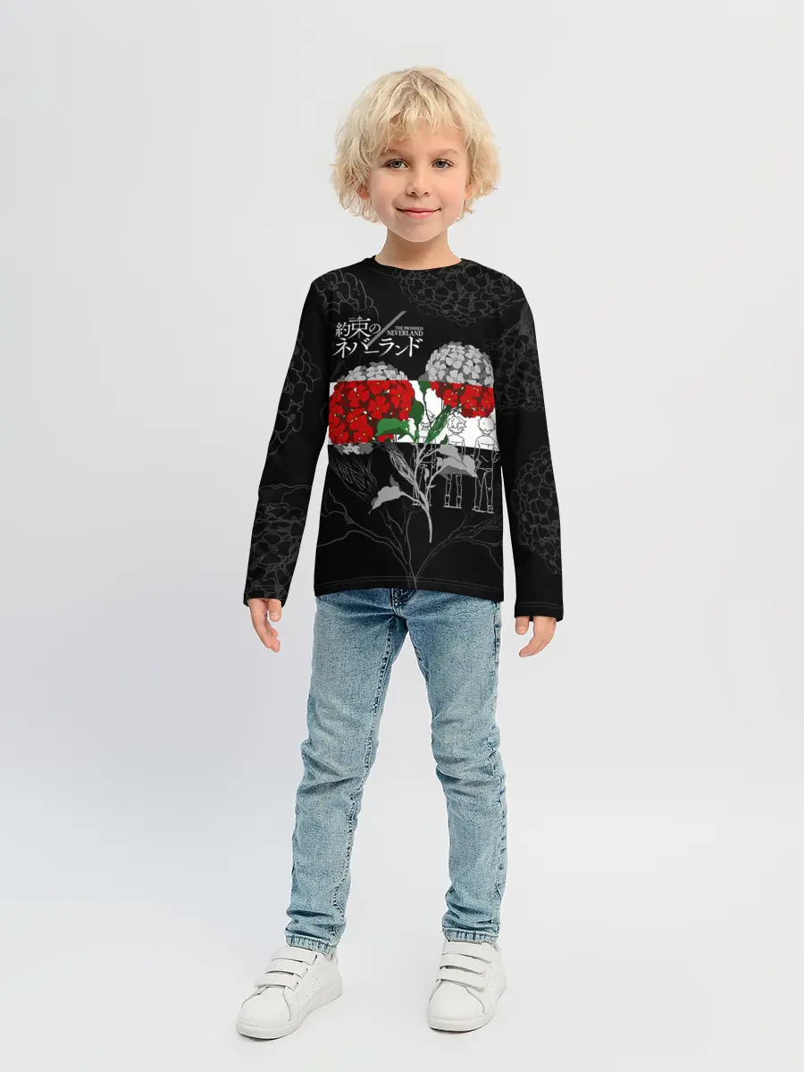 Детский лонгслив / Обещанный Неверленд Цветы Вида
