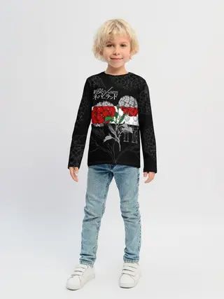 Детский лонгслив / Обещанный Неверленд Цветы Вида