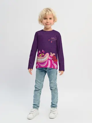 Детский лонгслив / Чеширский Кот