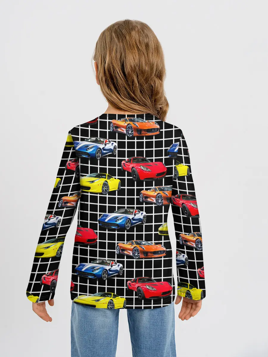 Детский лонгслив / Гоночные тачки