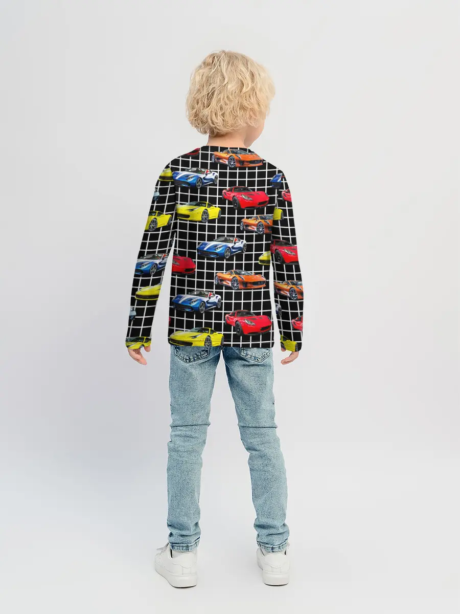 Детский лонгслив / Гоночные тачки