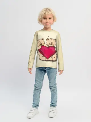 Детский лонгслив / Любовь