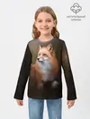 Детский лонгслив / Лиса-охотница
