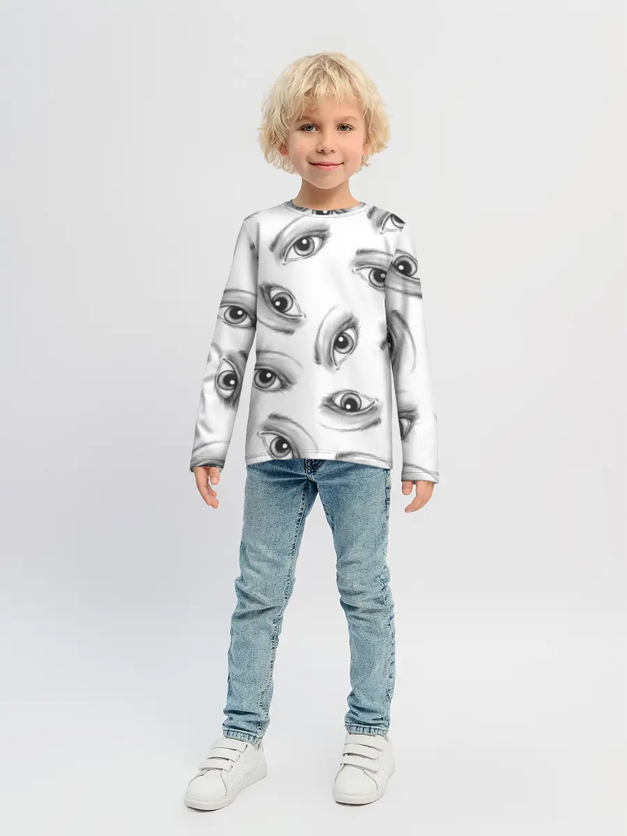 Детский лонгслив / глаза