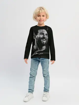 Детский лонгслив / Лионель месси с автографом