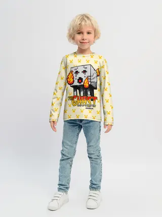 Детский лонгслив / Minecraft THE GHAST