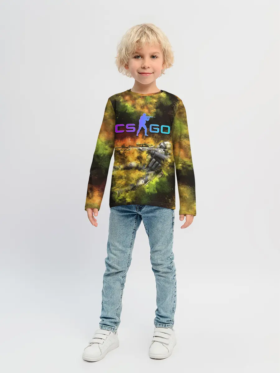 Детский лонгслив / CS GO Gold dust