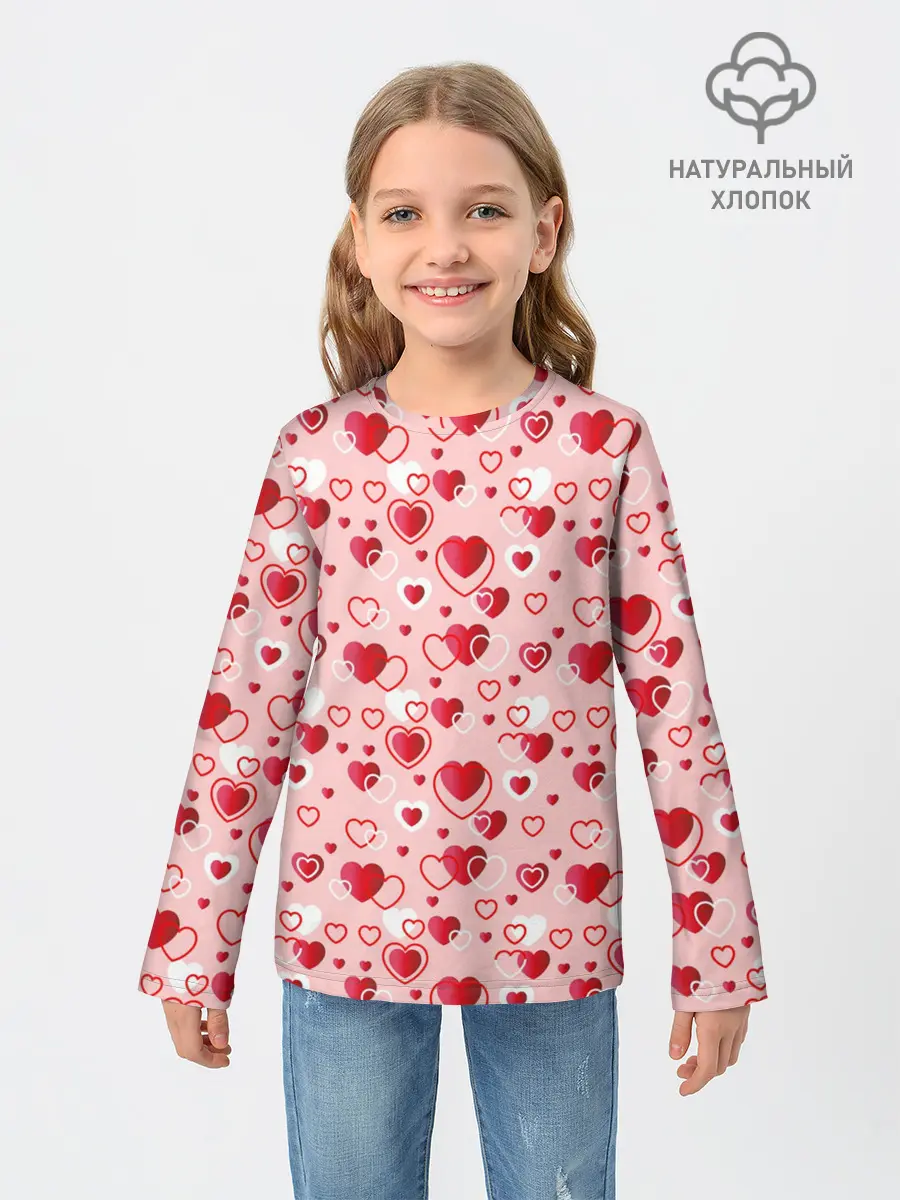 Детский лонгслив / Любовь