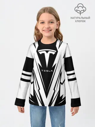 Детский лонгслив / Tesla