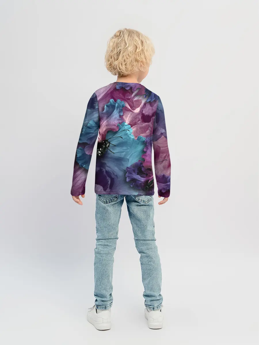Детский лонгслив / Цветы