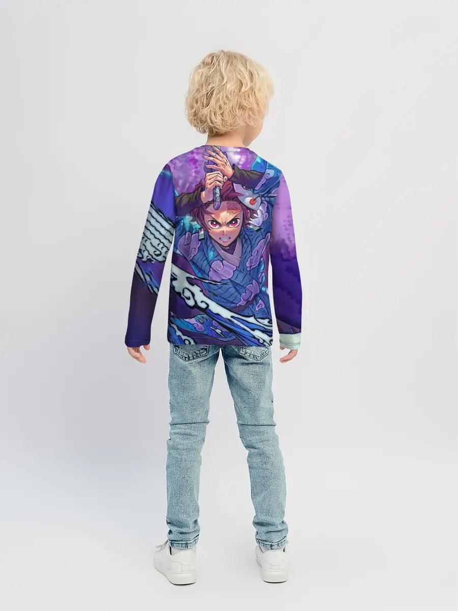 Детский лонгслив / Танджиро камадо Клинок Демонов