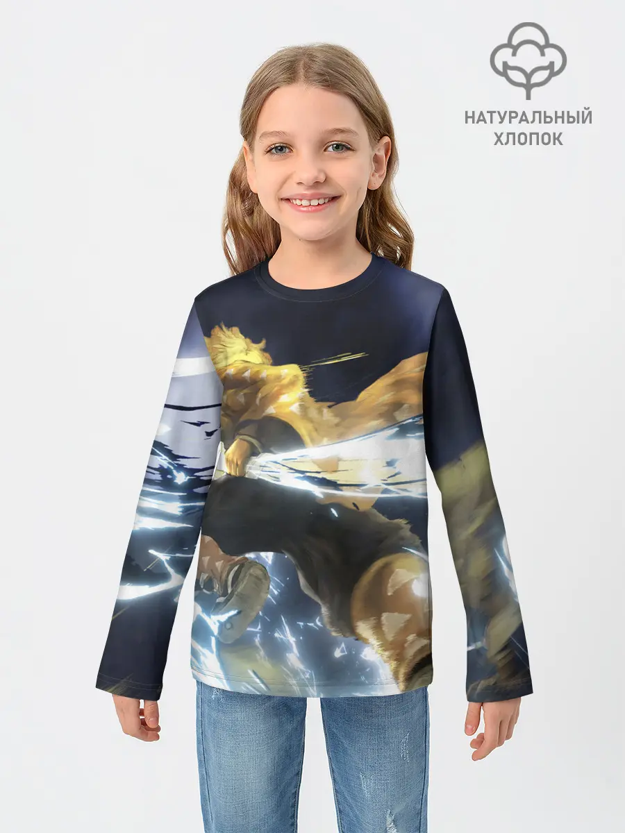 Детский лонгслив / Зиницу Агацума Бог ГРОМА