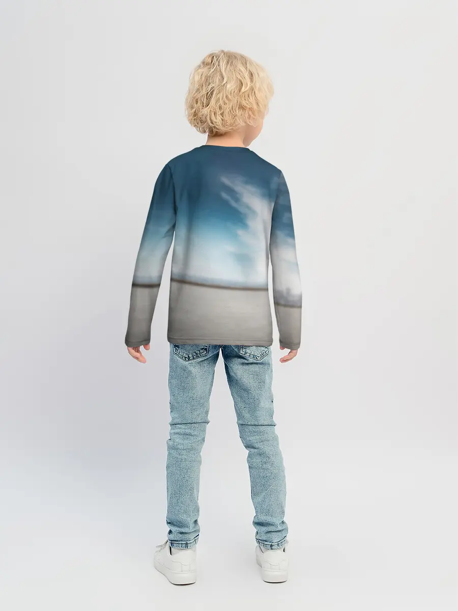 Детский лонгслив / Tesla Model 3