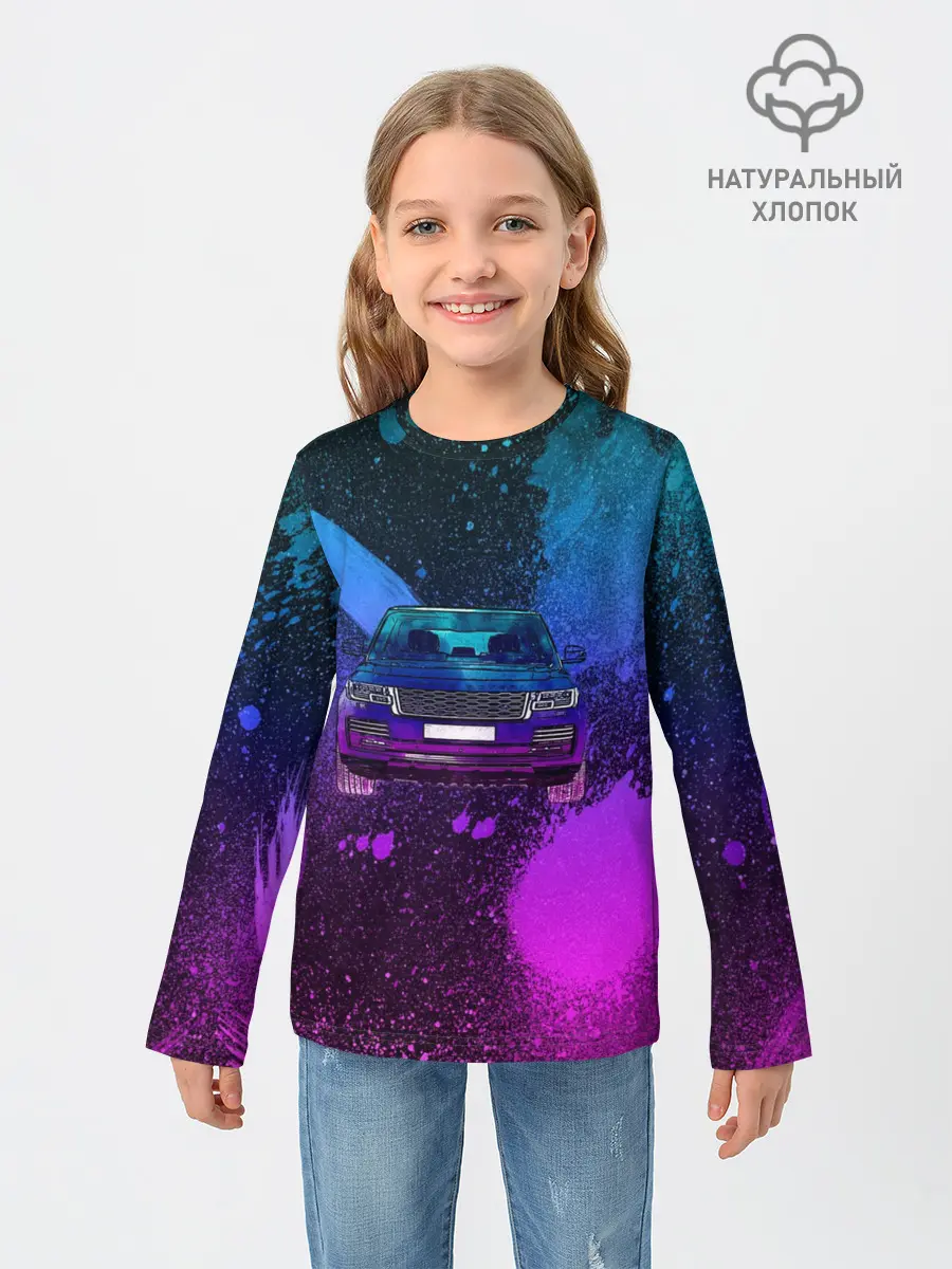 Детский лонгслив / LAND ROVER NEON