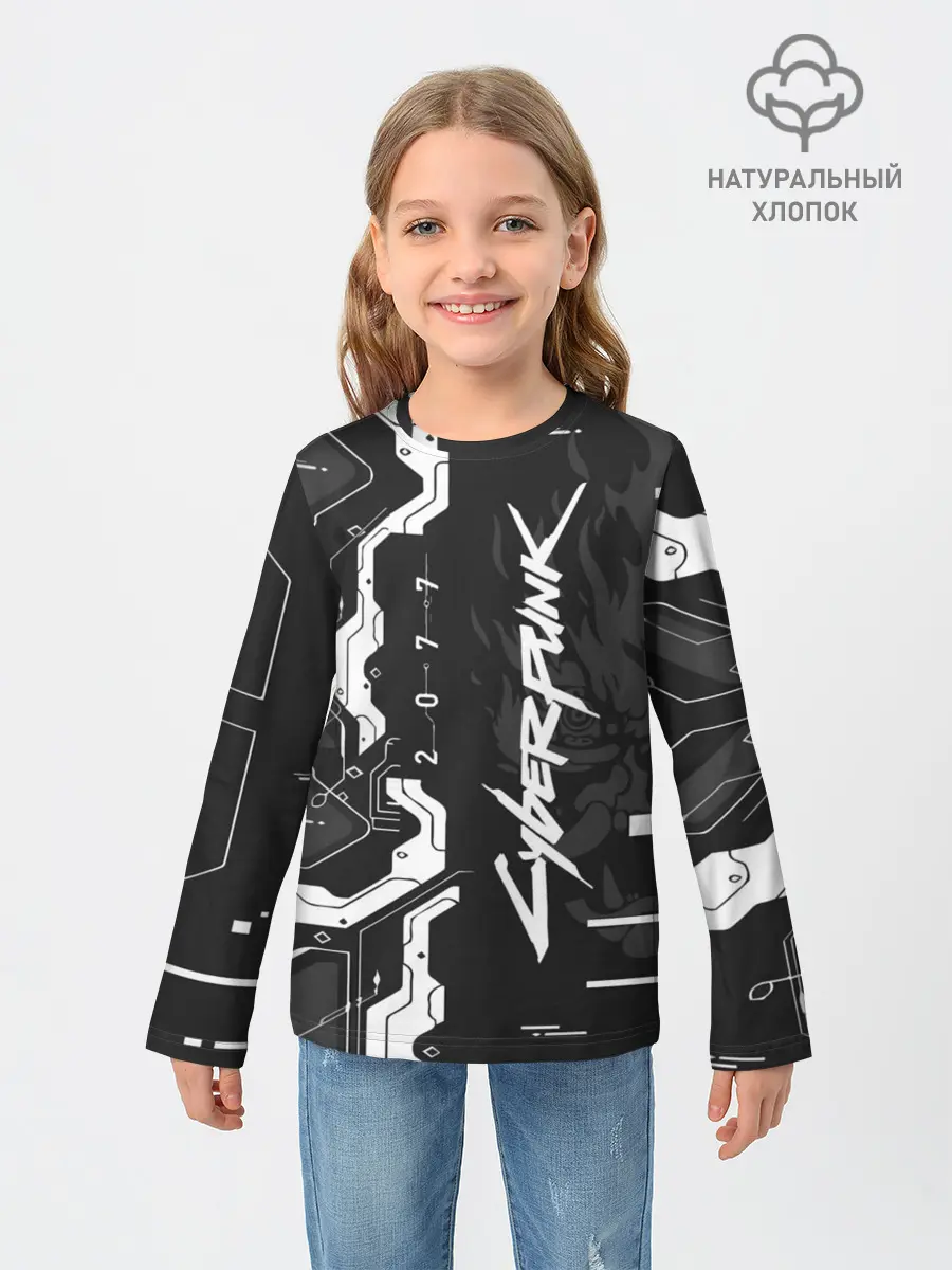 Детский лонгслив / Cyberpunk 2077 Tech