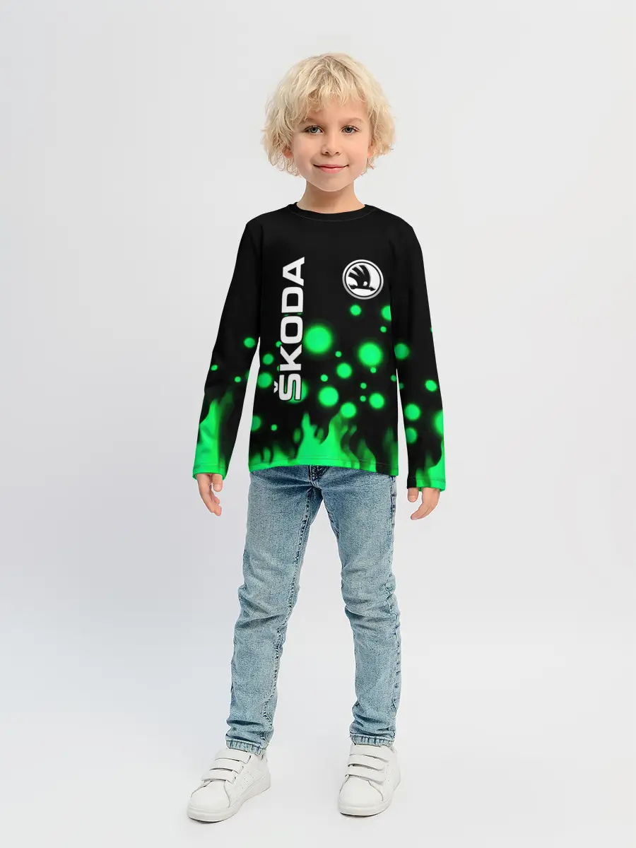 Детский лонгслив / Skoda
