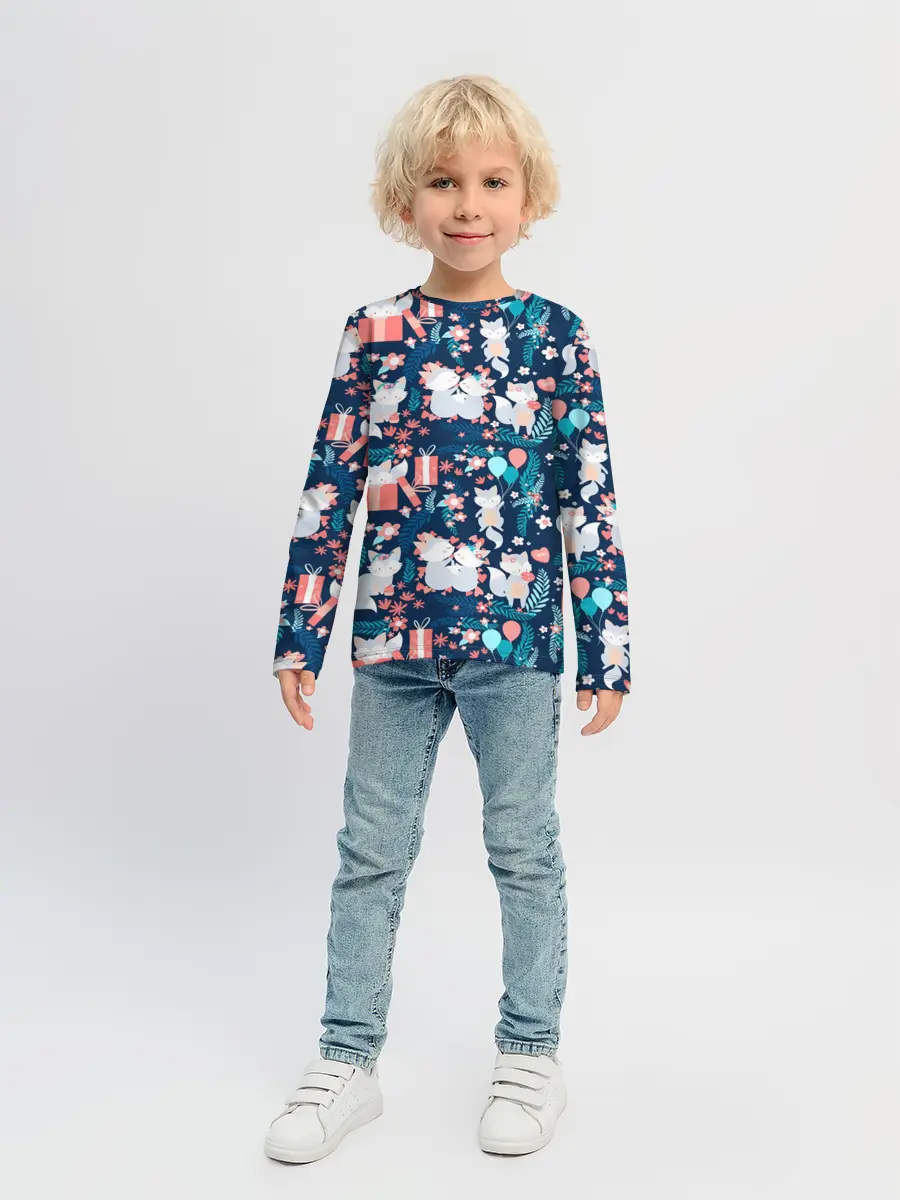 Детский лонгслив / Котики | Подарки