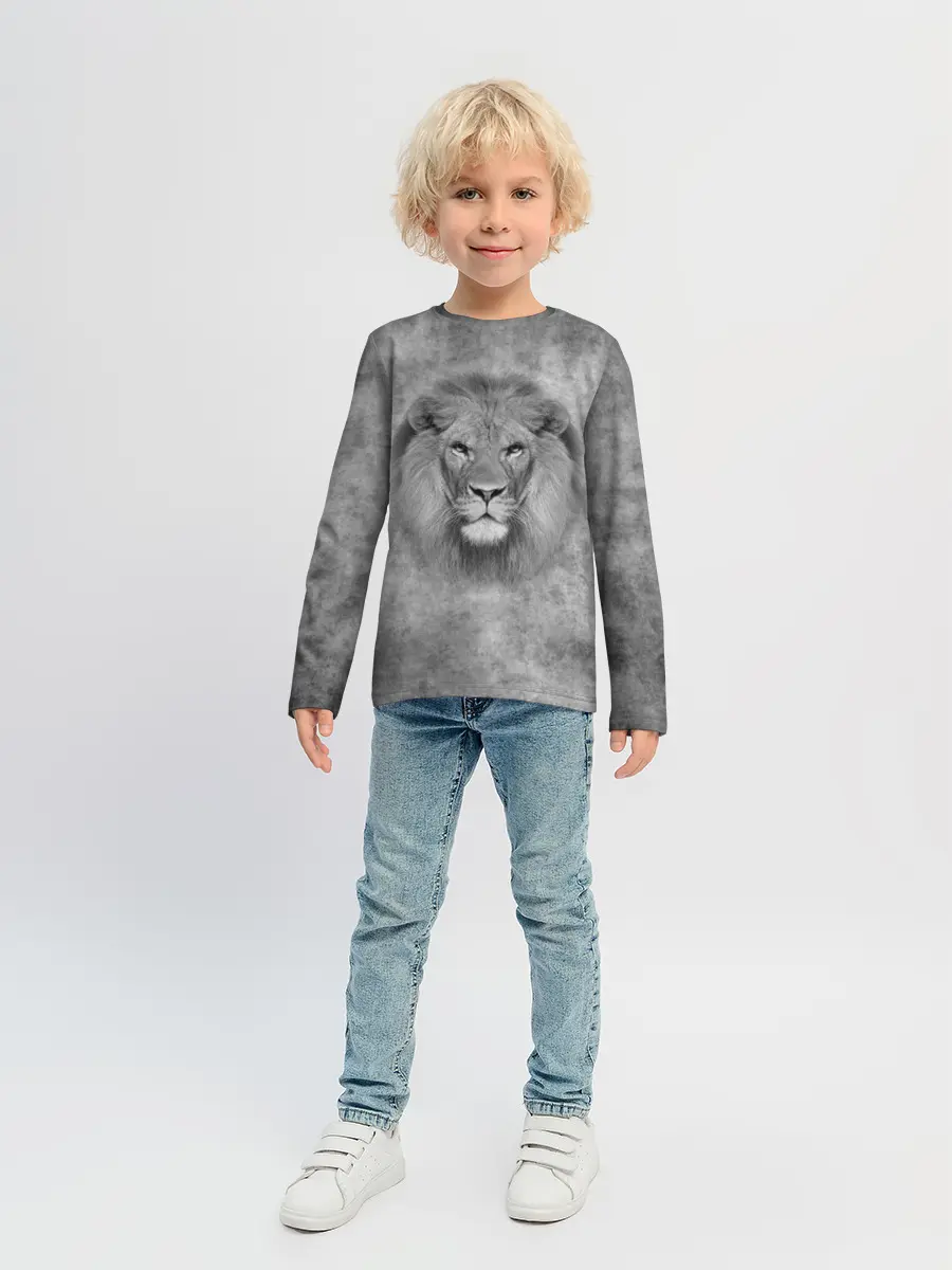 Детский лонгслив / Лев