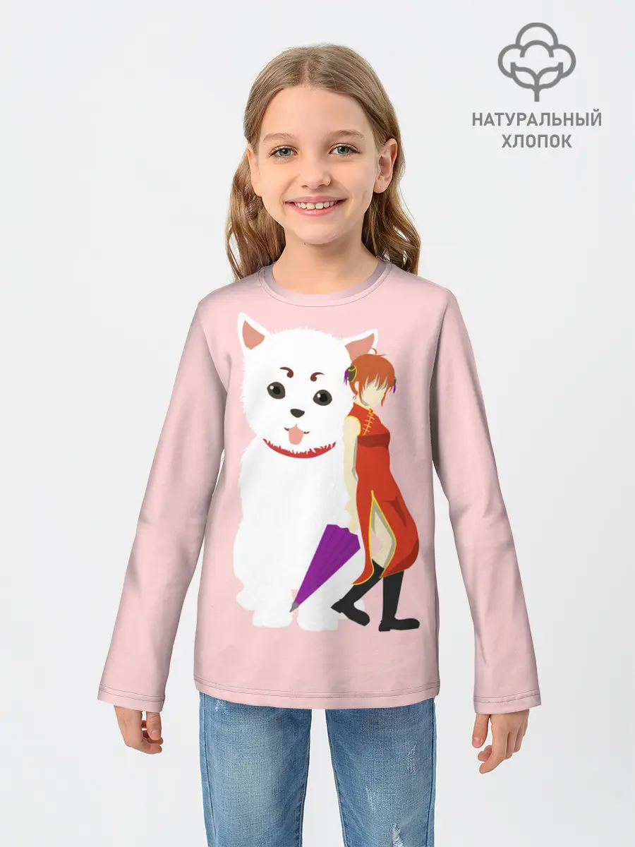 Детский лонгслив / Кот Гинтама