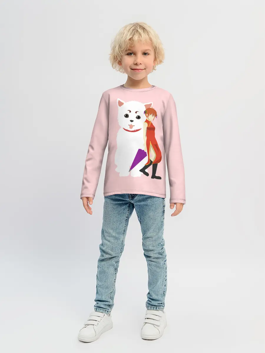 Детский лонгслив / Кот Гинтама