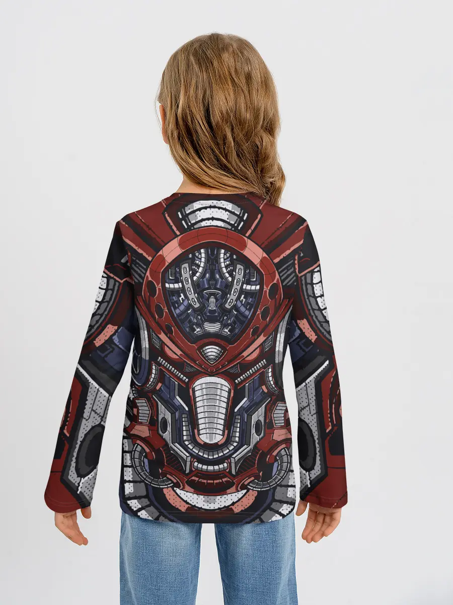 Детский лонгслив / Механический робот