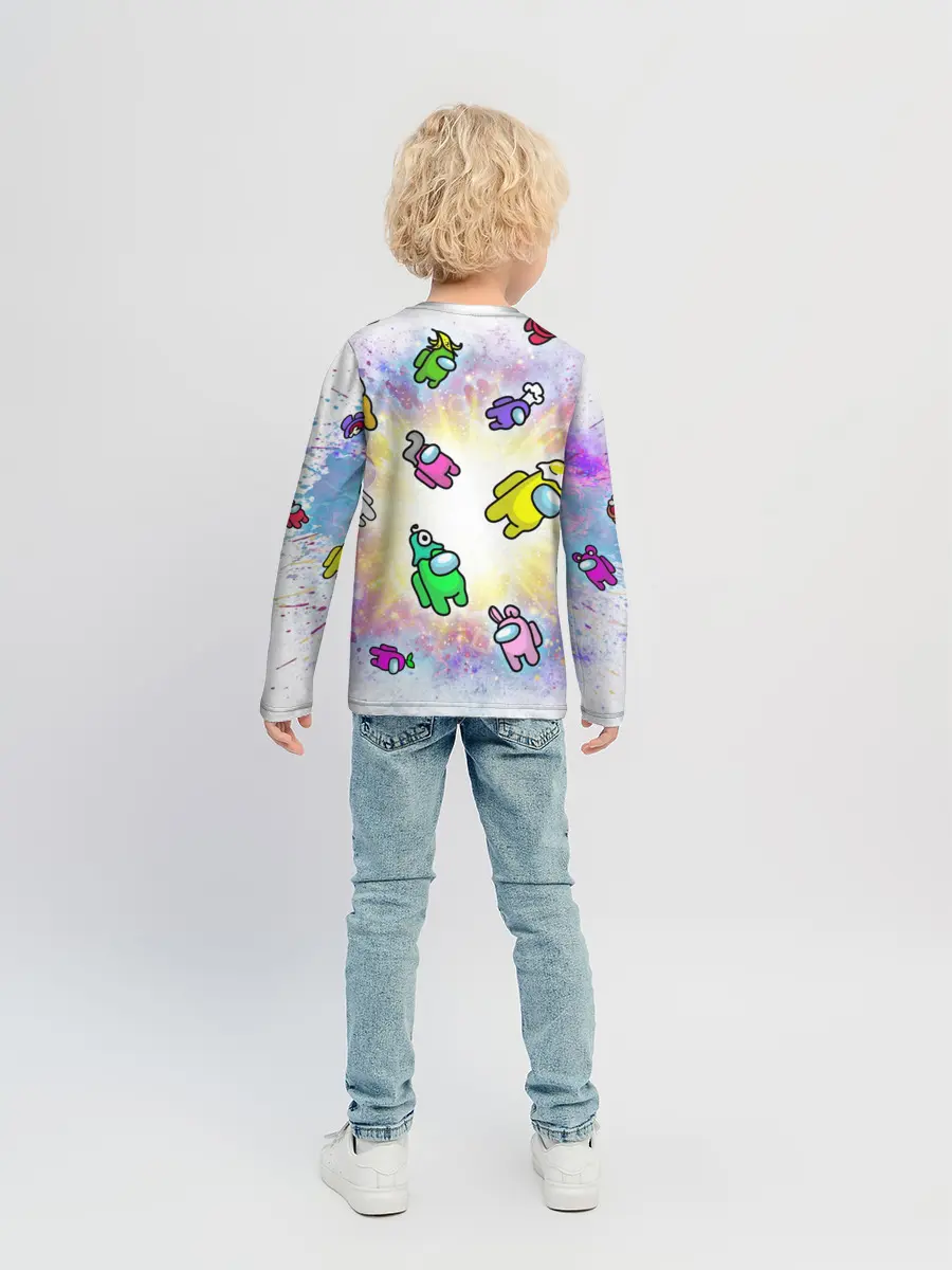 Детский лонгслив / Among us space