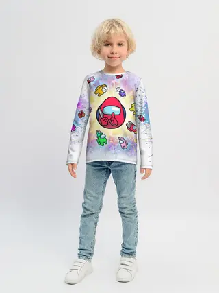 Детский лонгслив / Among us space