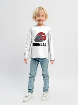 Детский лонгслив / Годзилла