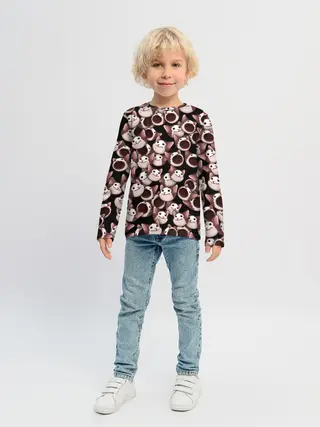 Детский лонгслив / Popping cats