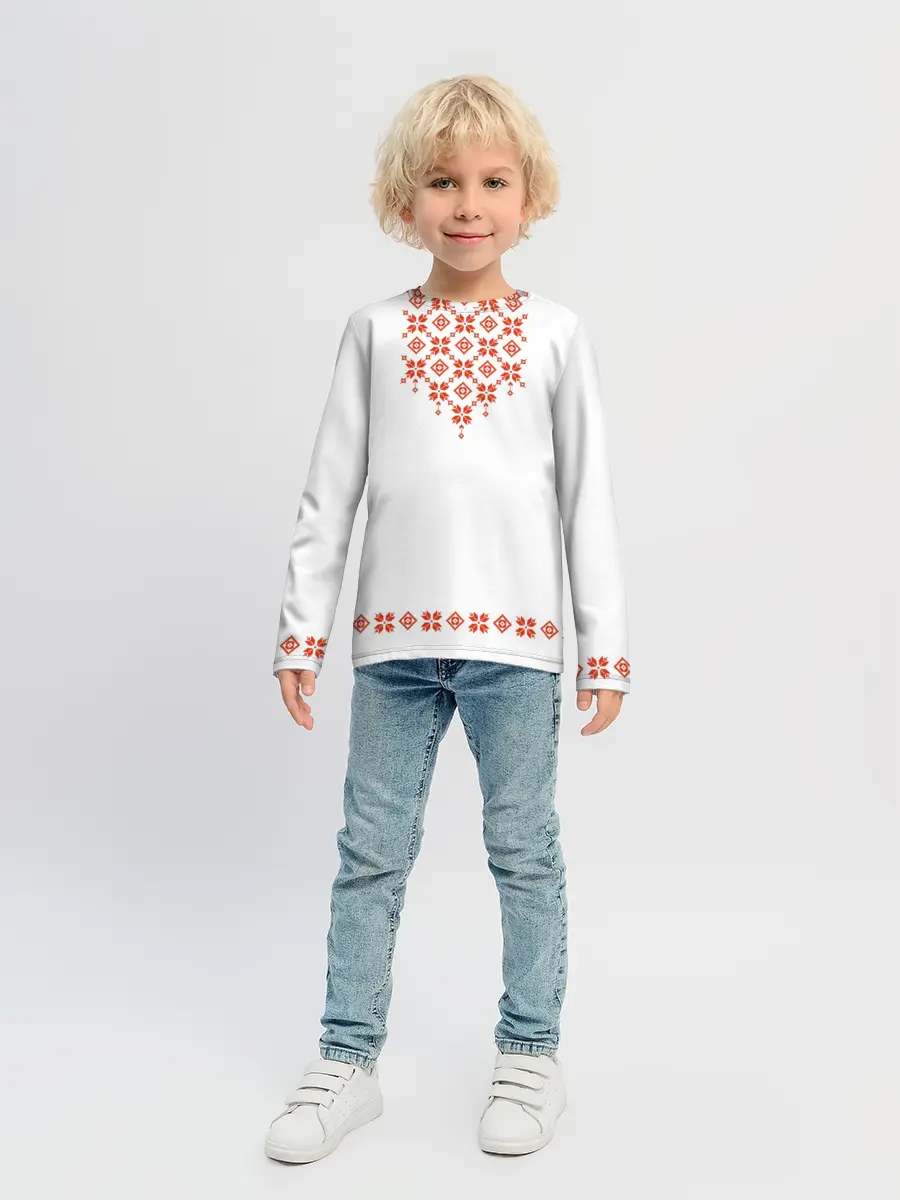 Детский лонгслив / Белорусская вышиванка
