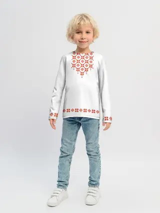 Детский лонгслив / Белорусская вышиванка