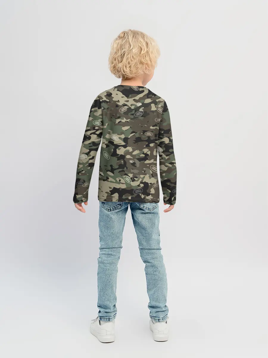 Детский лонгслив / Камуфляж Land Rover