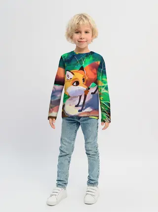 Детский лонгслив / Лисичка