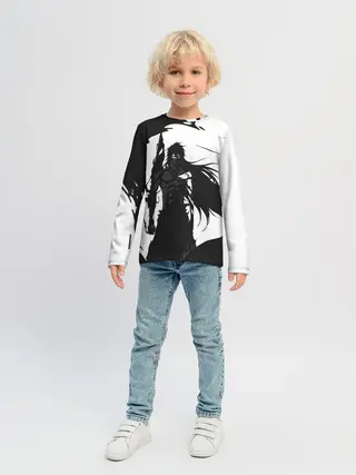 Детский лонгслив / Bleach black & white