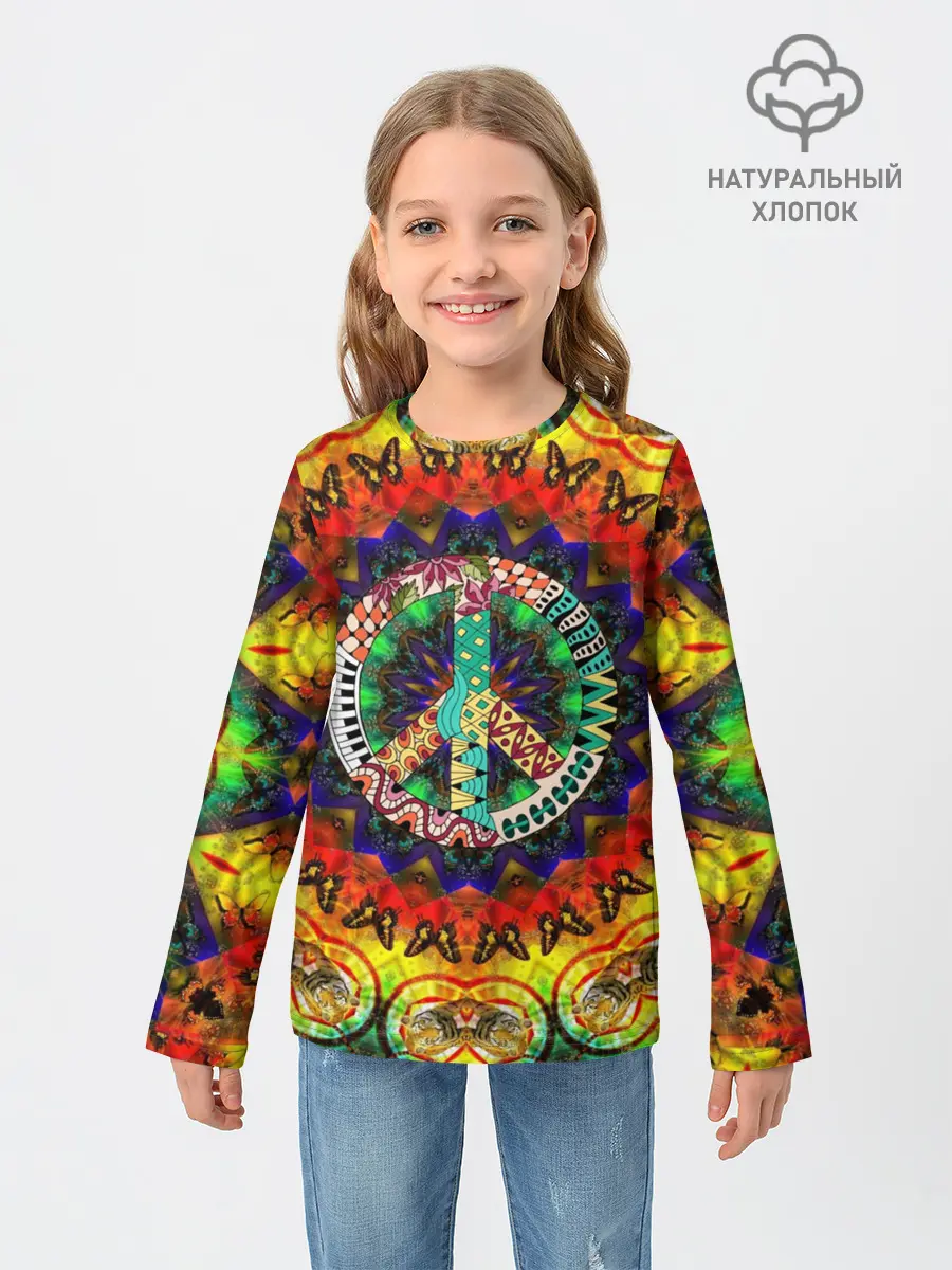 Детский лонгслив / Хиппи