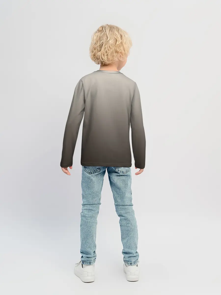 Детский лонгслив / Сиамский кот голубые глаза