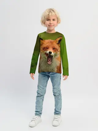 Детский лонгслив / Лисица