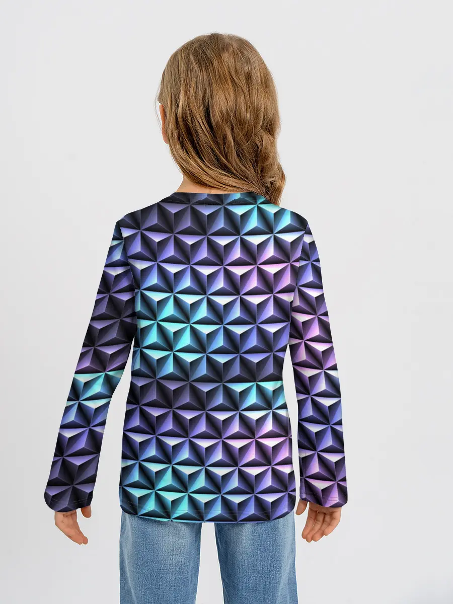 Детский лонгслив / НЕОНОВАЯ СТАЛЬ